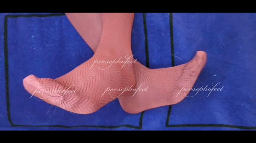 feet feet fetish foot foot fetish nylon nylons soles stockings tease teasing gif