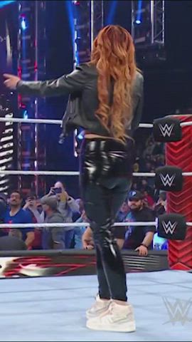 ass cute leather redhead wrestling gif