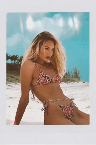 Bikini Candice Swanepoel Cleavage gif