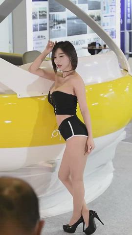 asian boat cute korean model gif