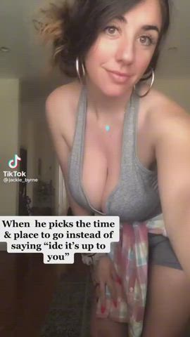 big tits brunette tits gif