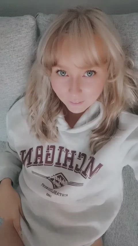 babe blonde cute swedish teen gif