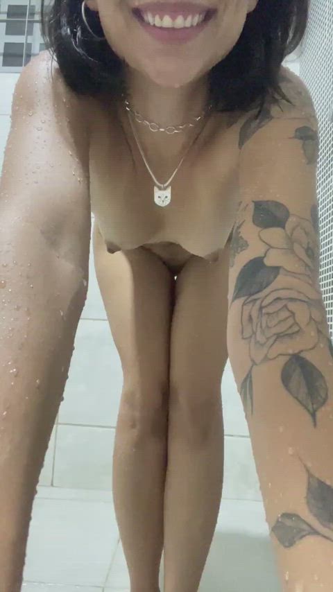 Full shower with me 🤭