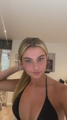 bikini blonde tiktok gif