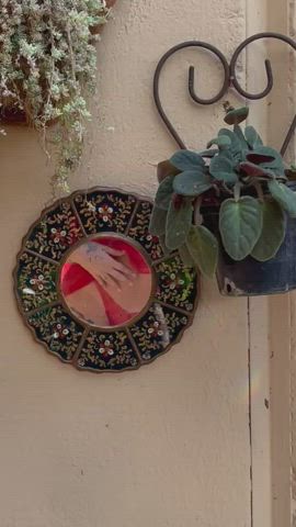 playing with garden mirrors