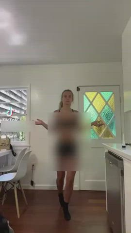 Censored Cute Teen TikTok gif