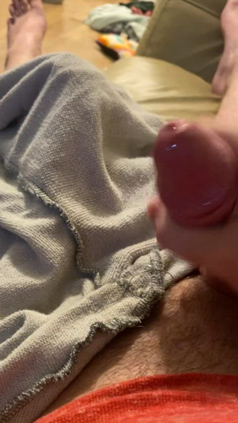 HUGE cumshot after edging. Rate my load?