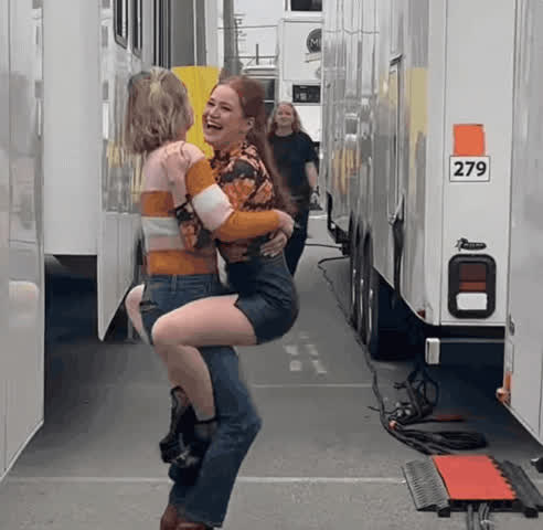 Madelaine Petsch bouncing on Lili Reinhart