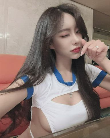 celebrity korean see through clothing gif