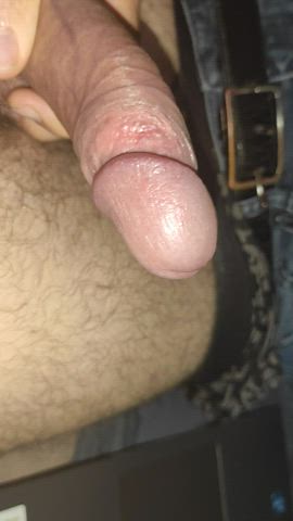 Moaning Penis Precum gif