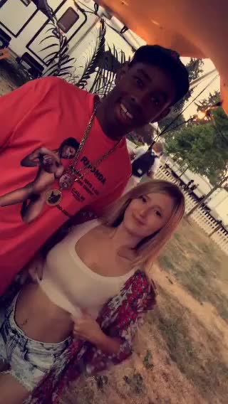 Pulling out her tits infront of TylerTheCreator.