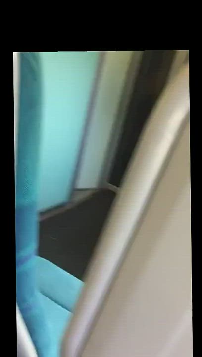 Risky move on the train [GIF]