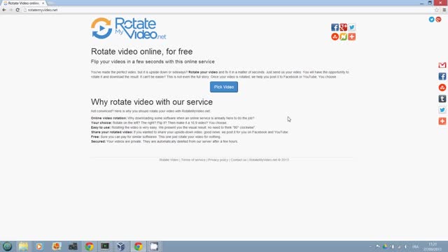 Rotate a video