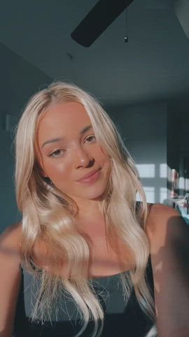 blonde cute homemade gif