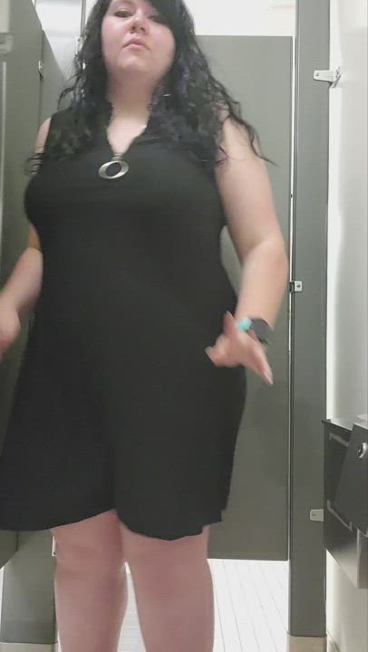 Decided to show off my new little black dress. Hope you don't mind a chubby IT [F]lashing