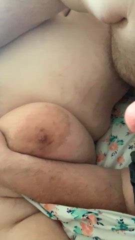 bbw big tits daddy gif