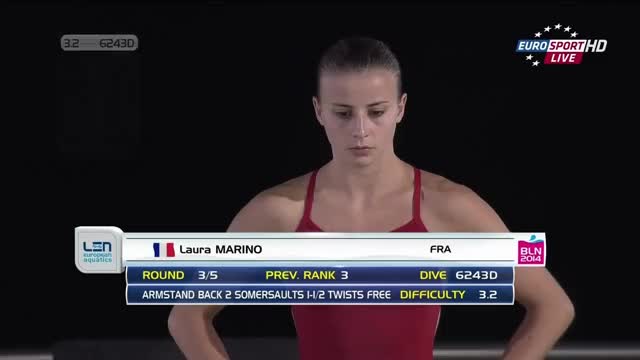 2014 European Aquatics Championships - 10m (Laura Marino, FRA)