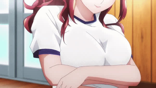 animation anime big tits bouncing tits bra ecchi groping undressing gif