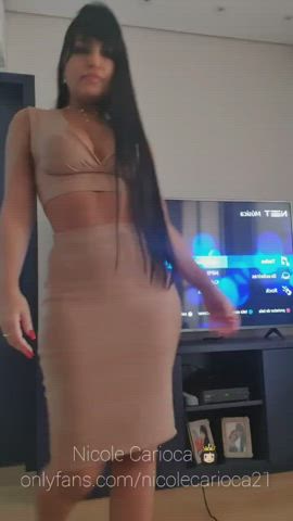 brazilian dancing escort tanlines gif