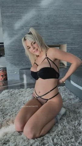 blonde boobs bouncing bouncing tits gabbie carter slow slow motion gif