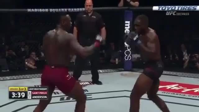 UFC Ovince Saint Preux KNOCKED OUT Corey Anderson