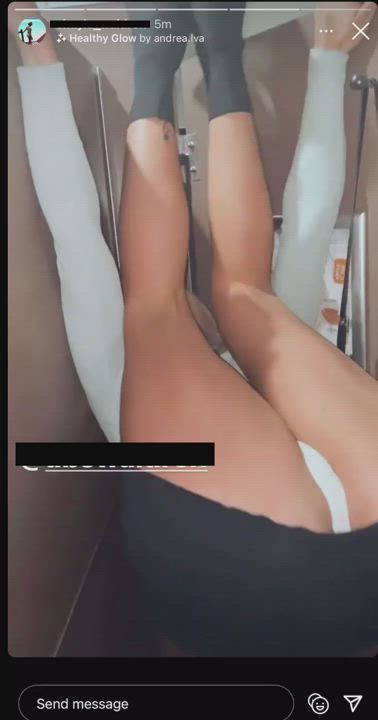 Blonde Toilet Upskirt gif