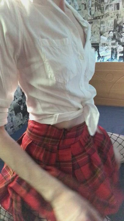 I love skirts because I just need to sit on your lap and you can put your cock inside