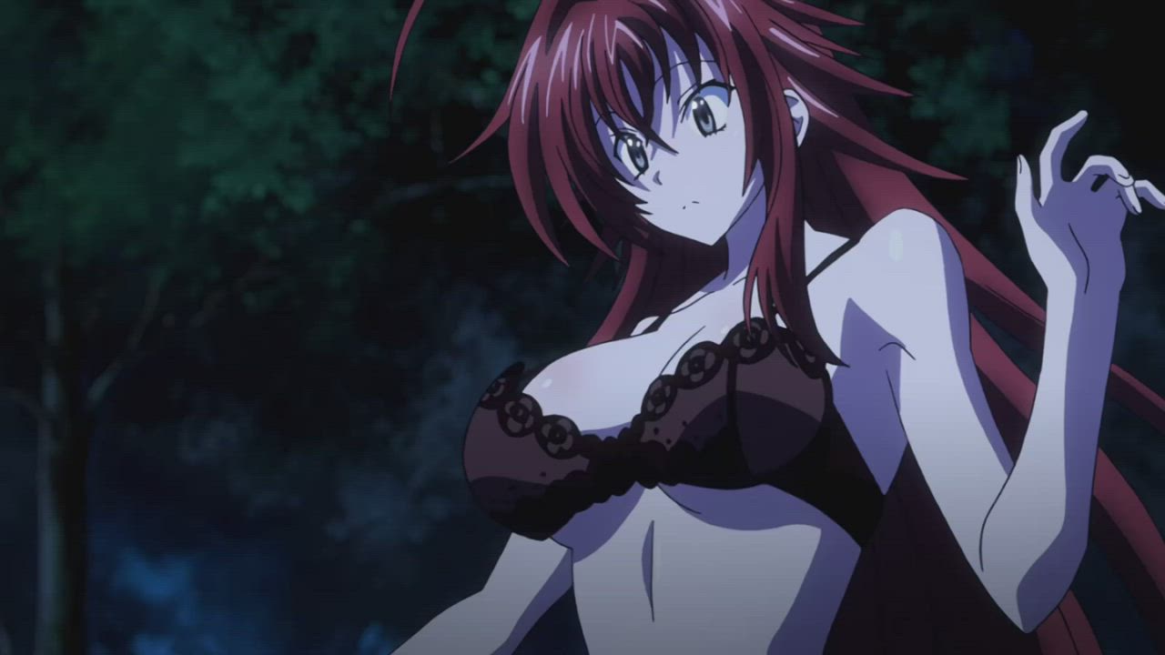 Anime Big Tits Bouncing Tits Ecchi Jiggling Redhead Tits Topless gif