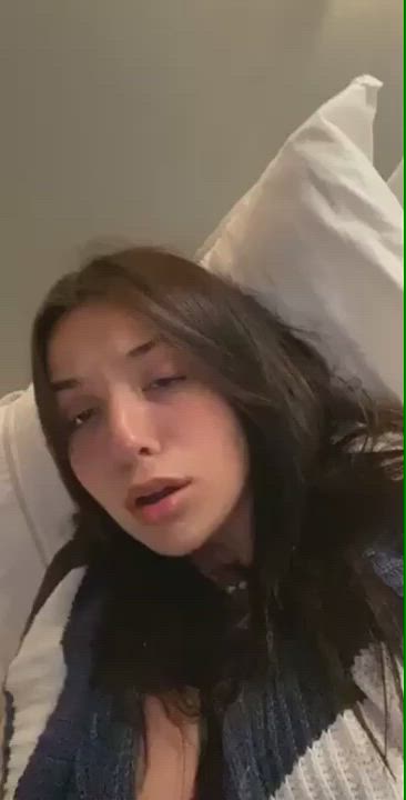 Brunette Masturbating Orgasm gif