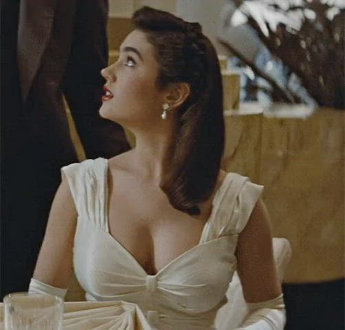 cleavage jennifer connelly sexy gif