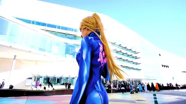 Samus Aran Zero Suit - Japan Weekend 2018 Cosplay - Ultra Slowmotion