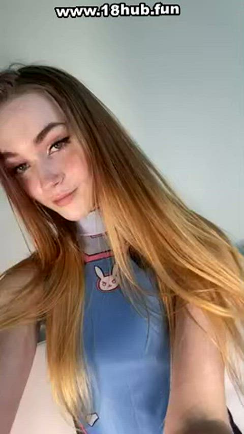 19 years old boobs camgirl double blowjob onlyfans orgasm sex tiktok gif