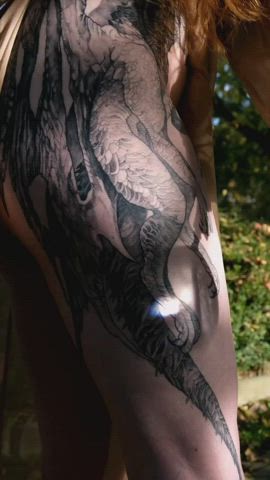 angel goth tattoo gif