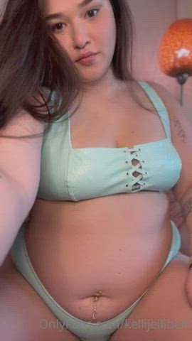 bbw chubby lingerie gif