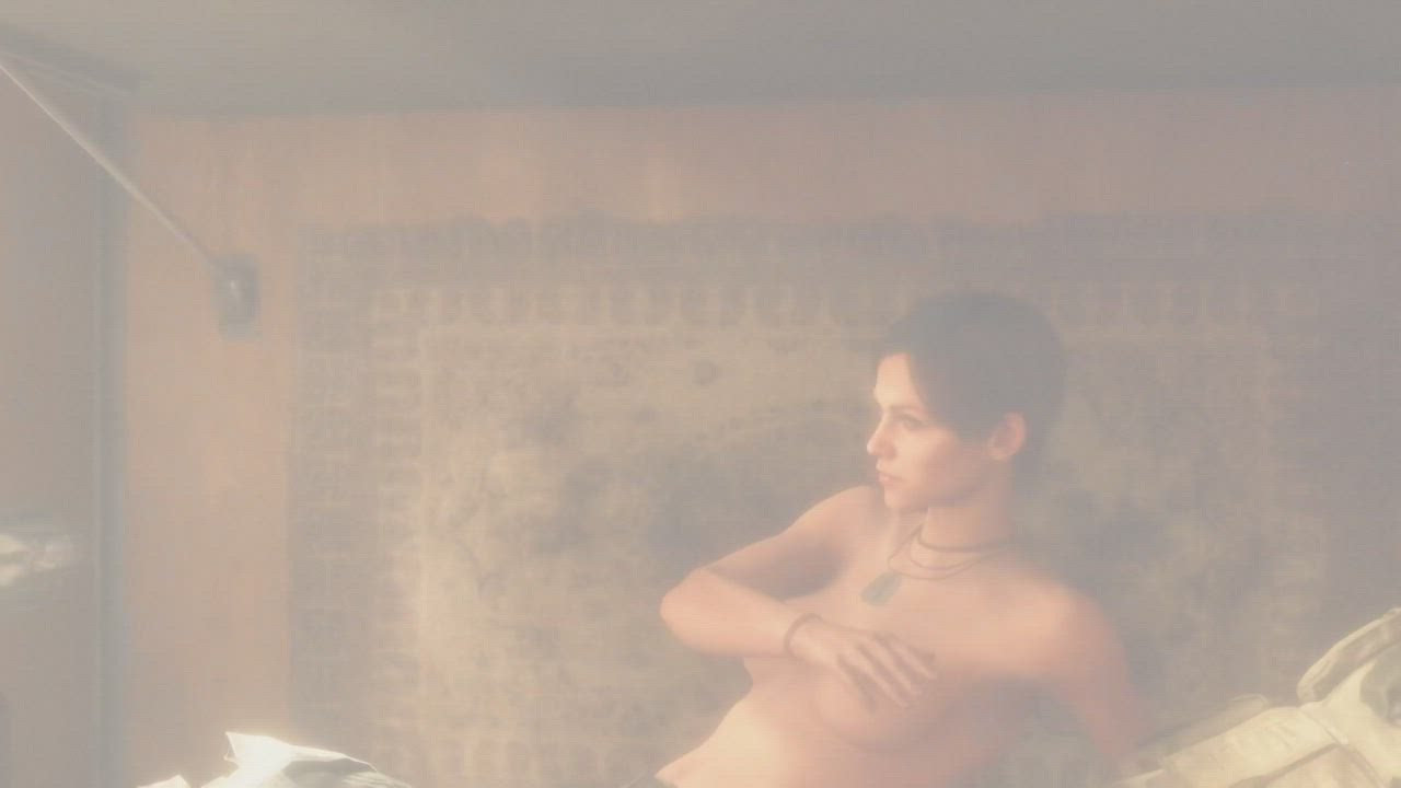 Freecam on Anna's topless scene from Metro Exodus