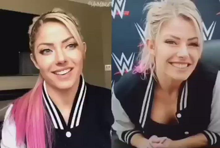 Alexa Bliss reaction enjoyed watching this hot one🥵🍆💦💦