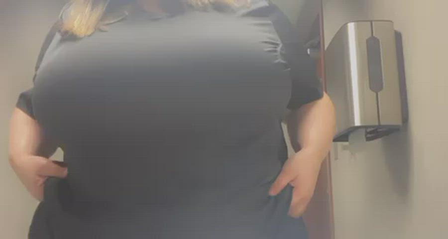 bbw big tits titty drop gif