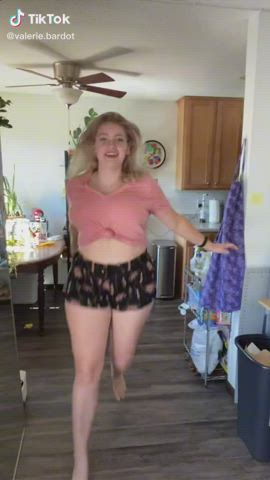 Bouncing Tits Braless Glasses Non-nude TikTok gif