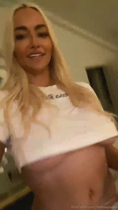 Big Tits Lindsey Love Tease gif