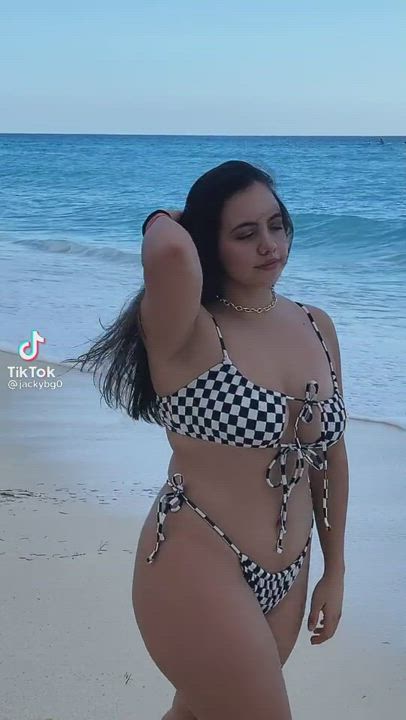 Beach Bikini Curvy Latina gif