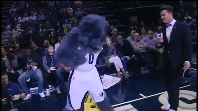 Memphis Grizzly Hoe Ass Mascot Going In