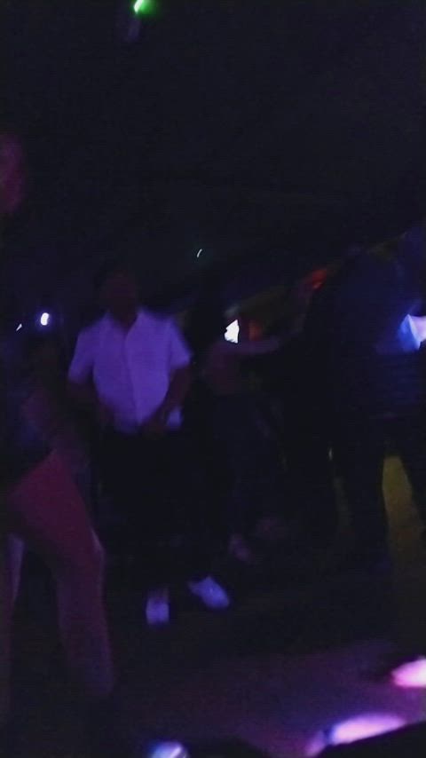 dancing latina nightclub upskirt gif