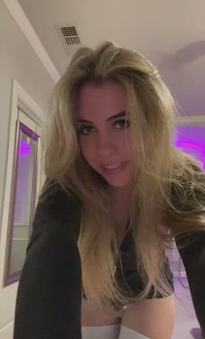 bbc babecock big dick blonde blowjob interracial teen tiktok white girl gif