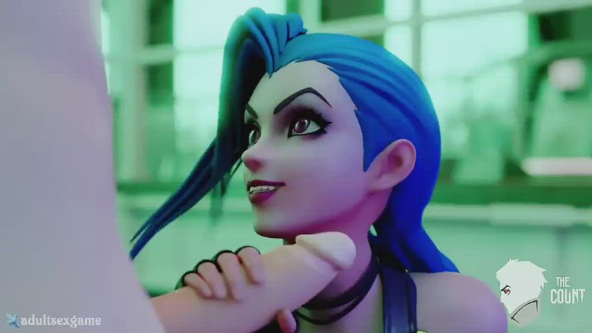 Jinx Playing dick Cumming in mouth (TheCount) [League of Legends]