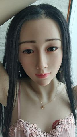 Amateur Asian Eye Contact Fetish Sensual Sex Doll Sex Toy Wife Yoga gif