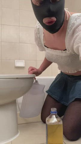 enema piss sissy gif