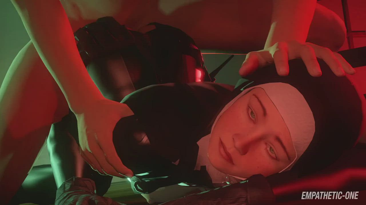 Doggystyle Domination Forced Latex Nun SFM gif