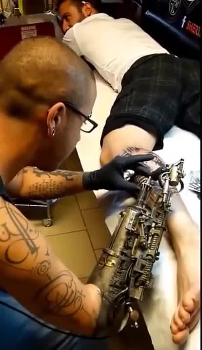 World's first tattoo-gun prosthesis