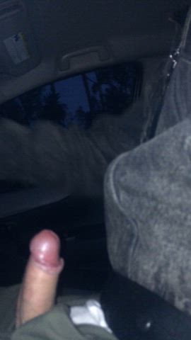 car cum hands-free masturbating public awc clothed-masturbating gif