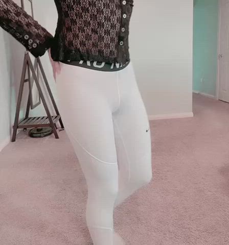 Cute Femboy Leggings See Through Clothing Sissy gif